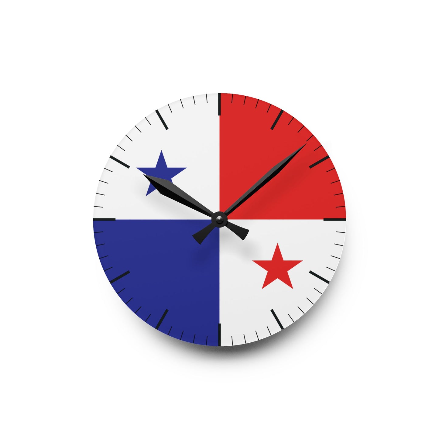 Panama Flag Acrylic Wall Clock