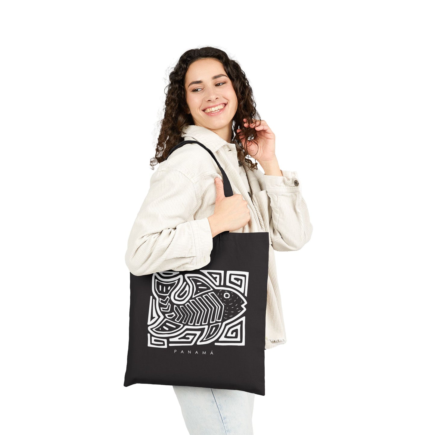 Panama Fish Design Tote Bag