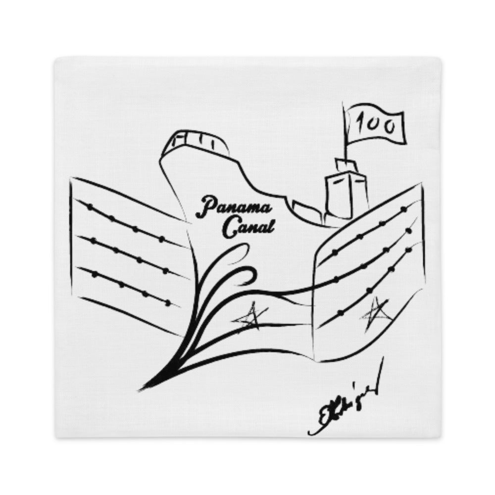 Panama Canal 100 Years Anniversary Premium Pillow Cover