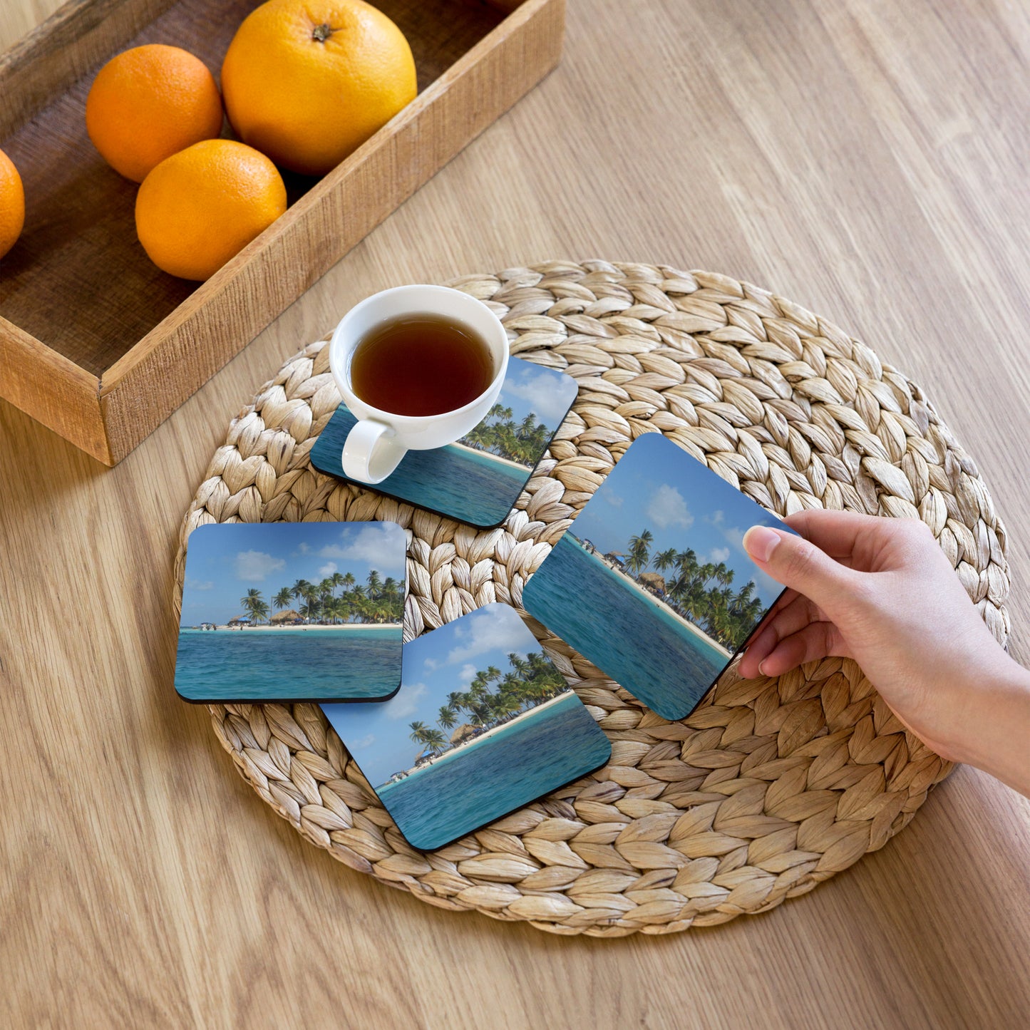 Guna Yala Panama Cork-back Coaster