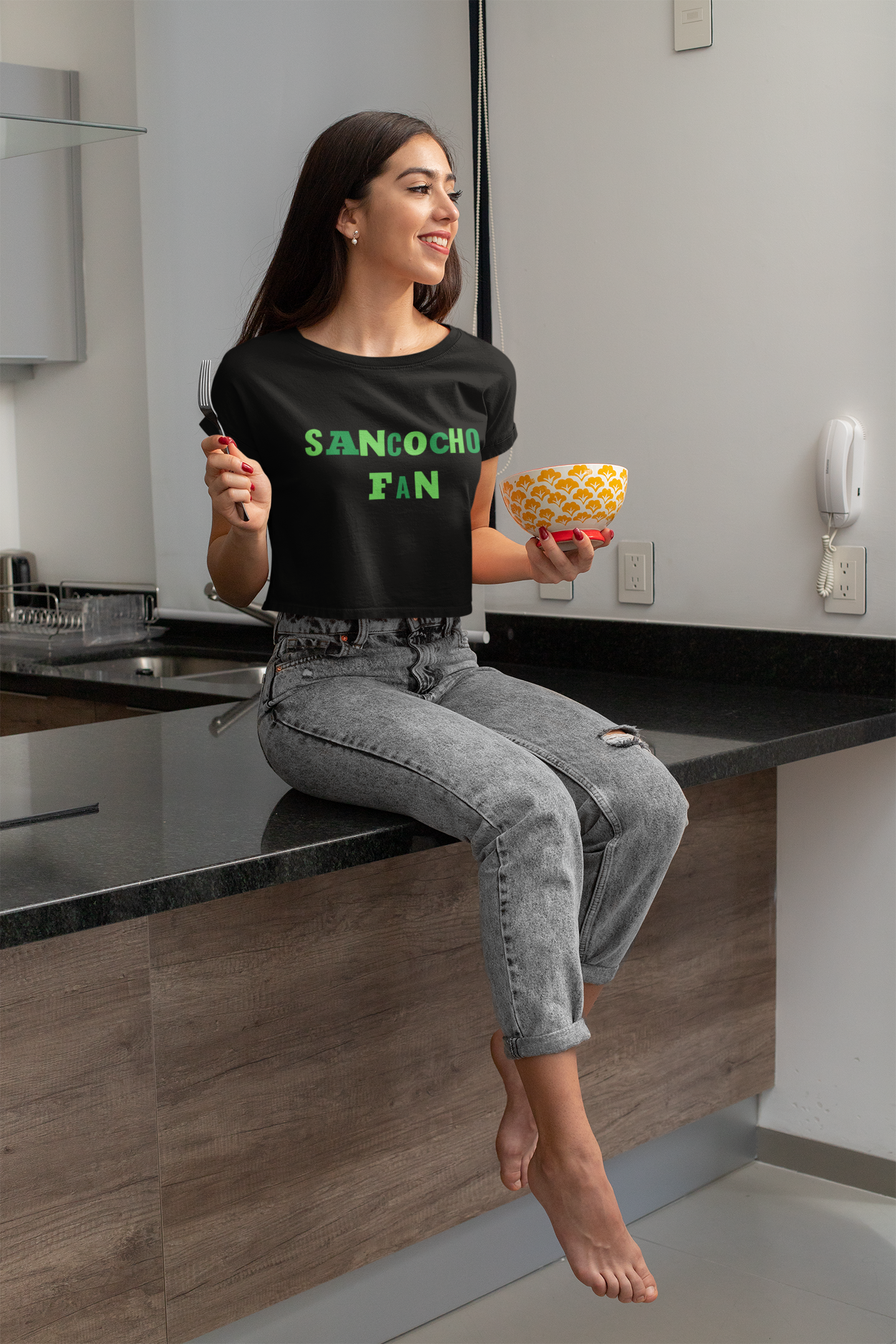 Panama Sancocho Fan Women’s Crop Tee