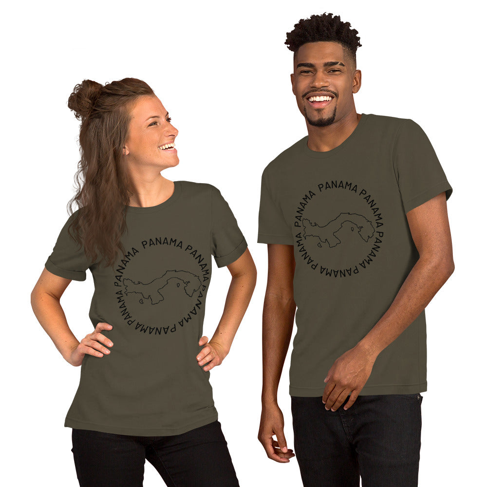 Panama Map Unisex T-Shirt