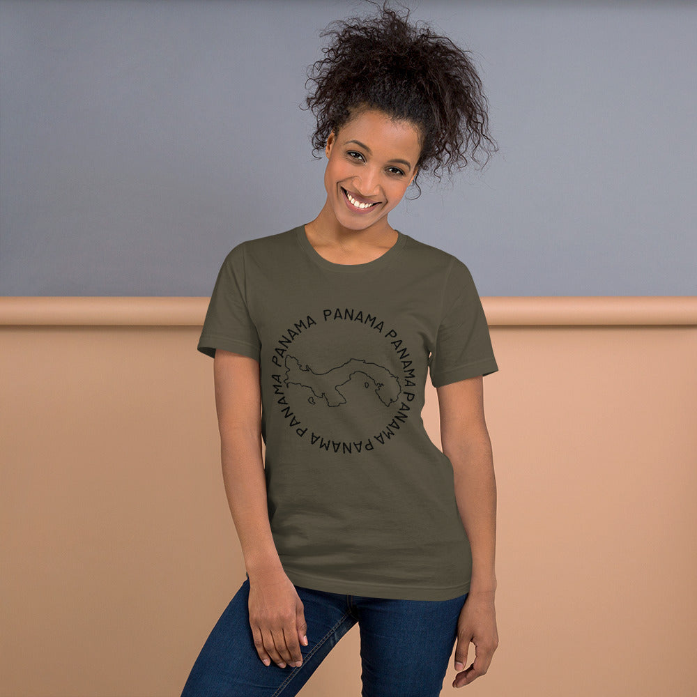 Panama Map Unisex T-Shirt