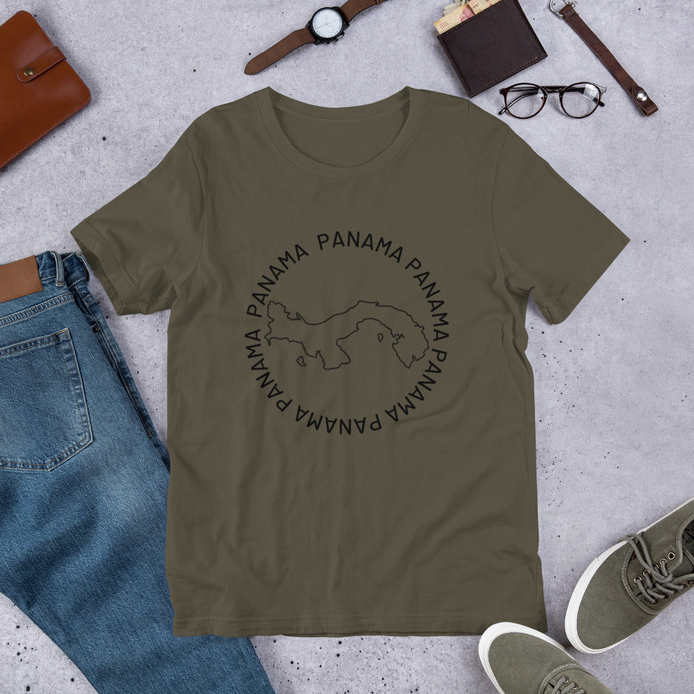 Panama Map Unisex T-Shirt