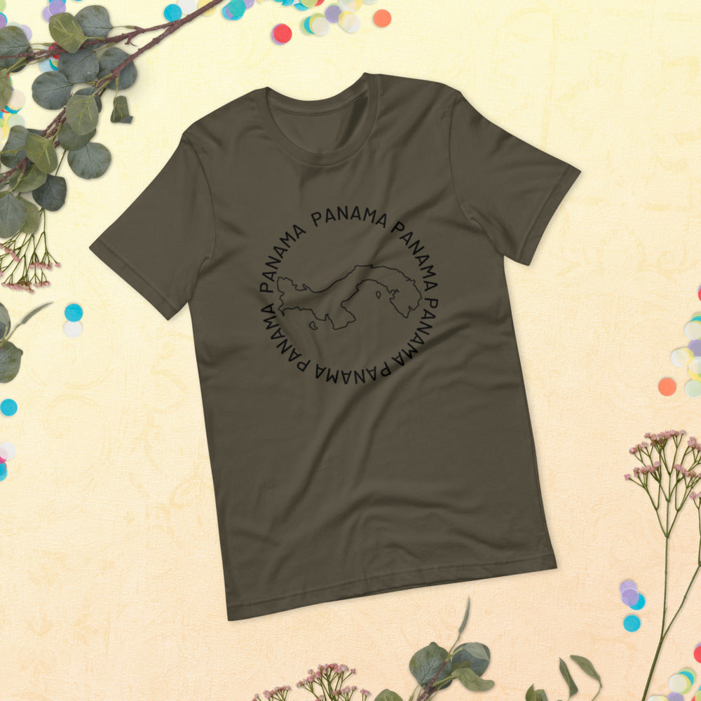 Panama Map Unisex T-Shirt
