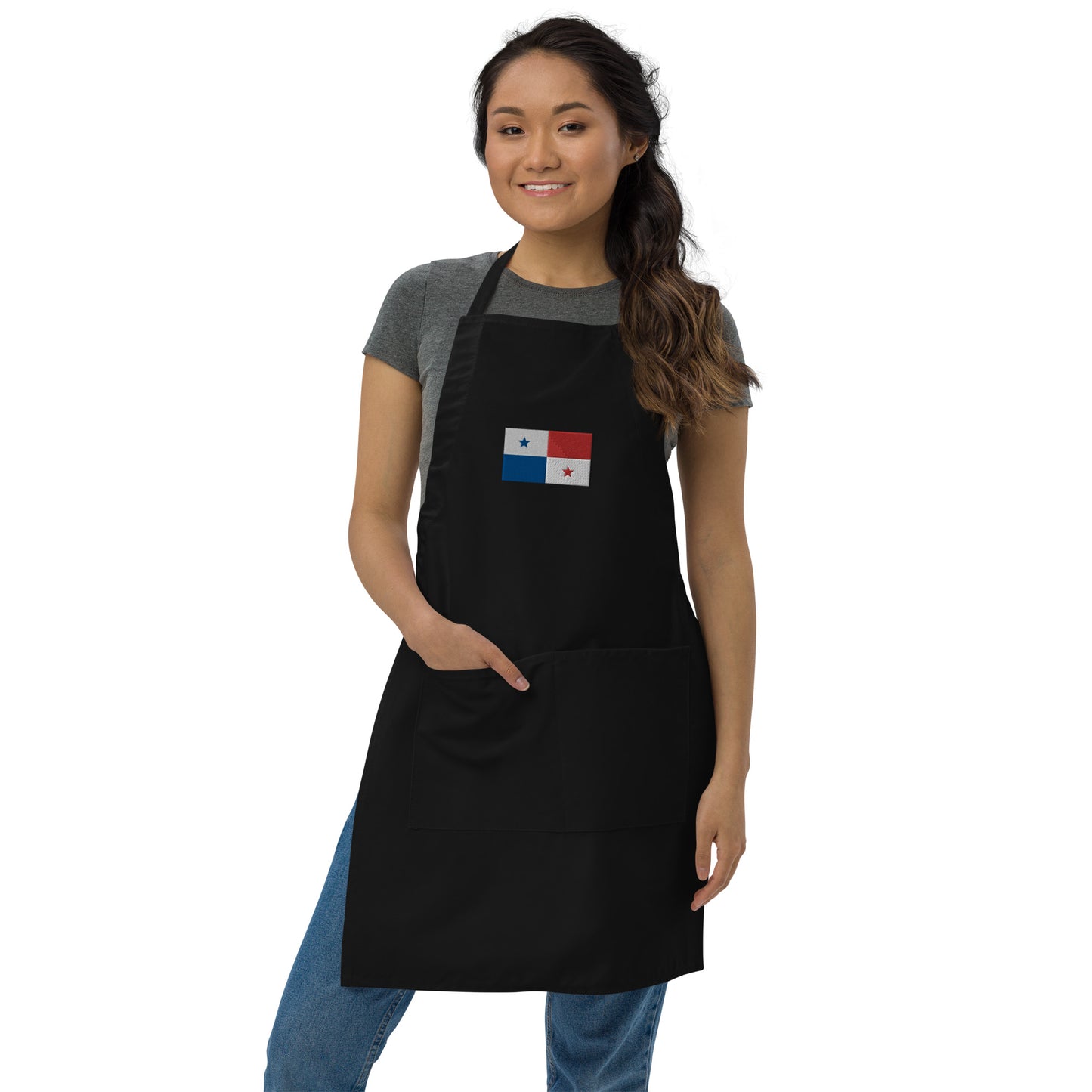 Panama Flag Embroidered Apron