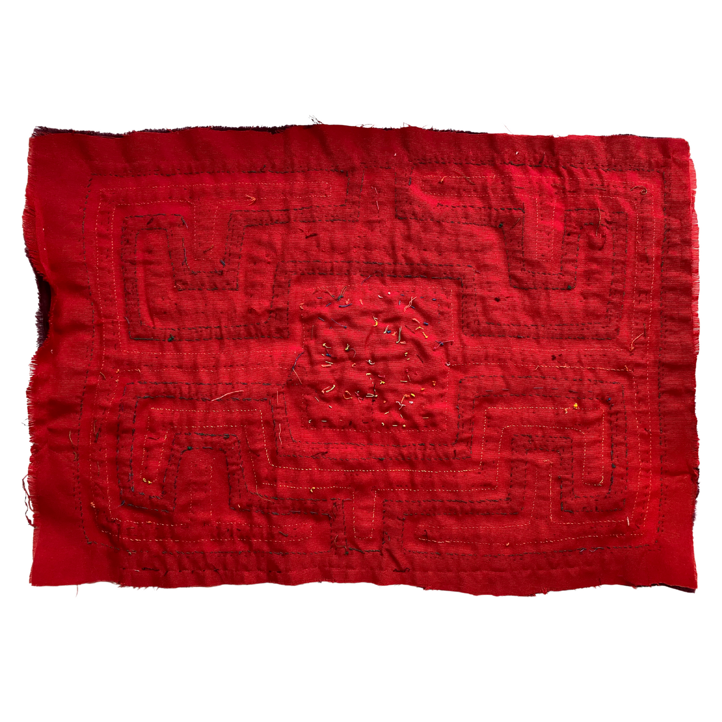 Panama Traditional Mola with Fish in the Center
