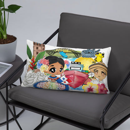 Panama y Amigos Lumbar Pillow