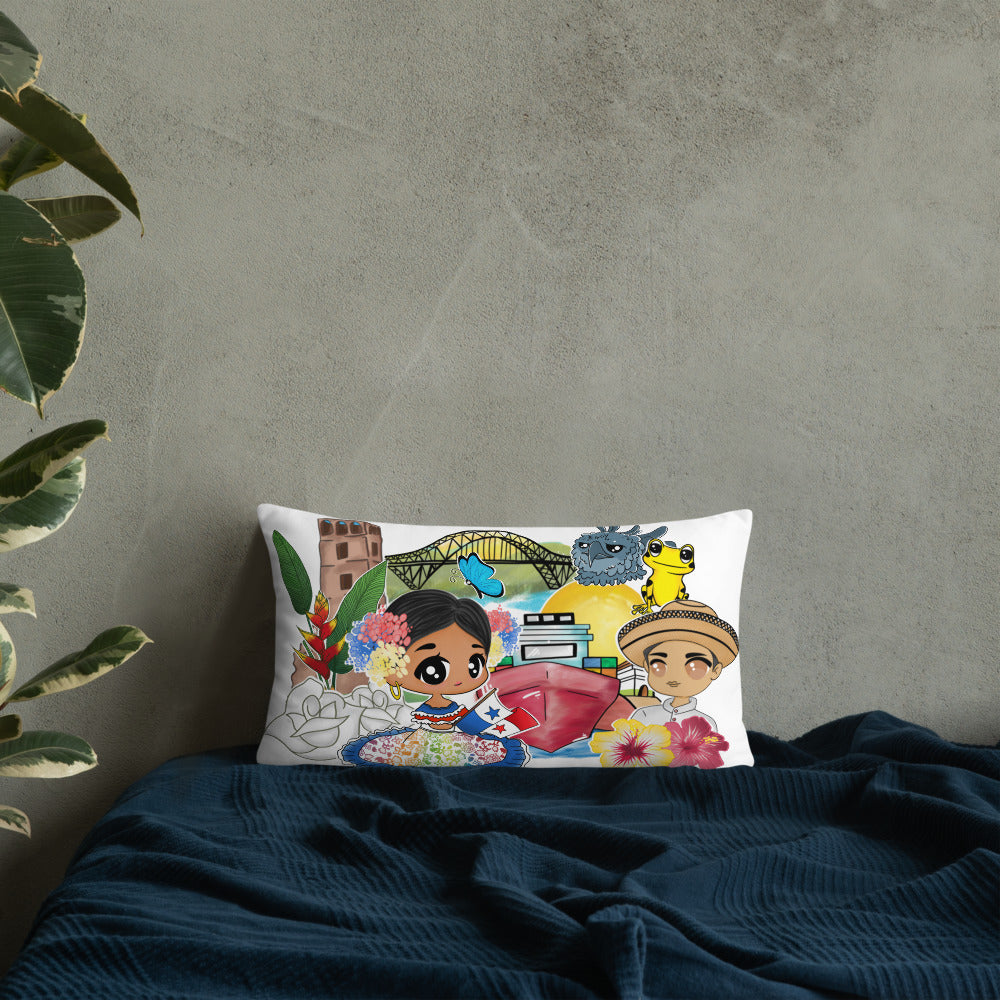 Panama y Amigos Lumbar Pillow