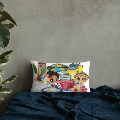 Panama y Amigos Lumbar Pillow