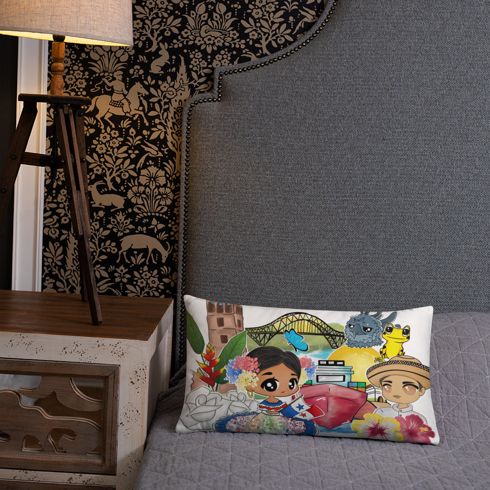 Panama y Amigos Lumbar Pillow