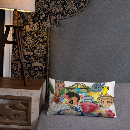 Panama y Amigos Lumbar Pillow