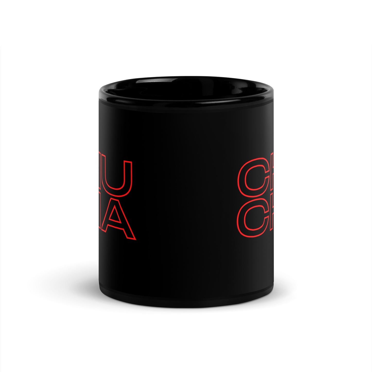 Panama Chucha Black Glossy Mug