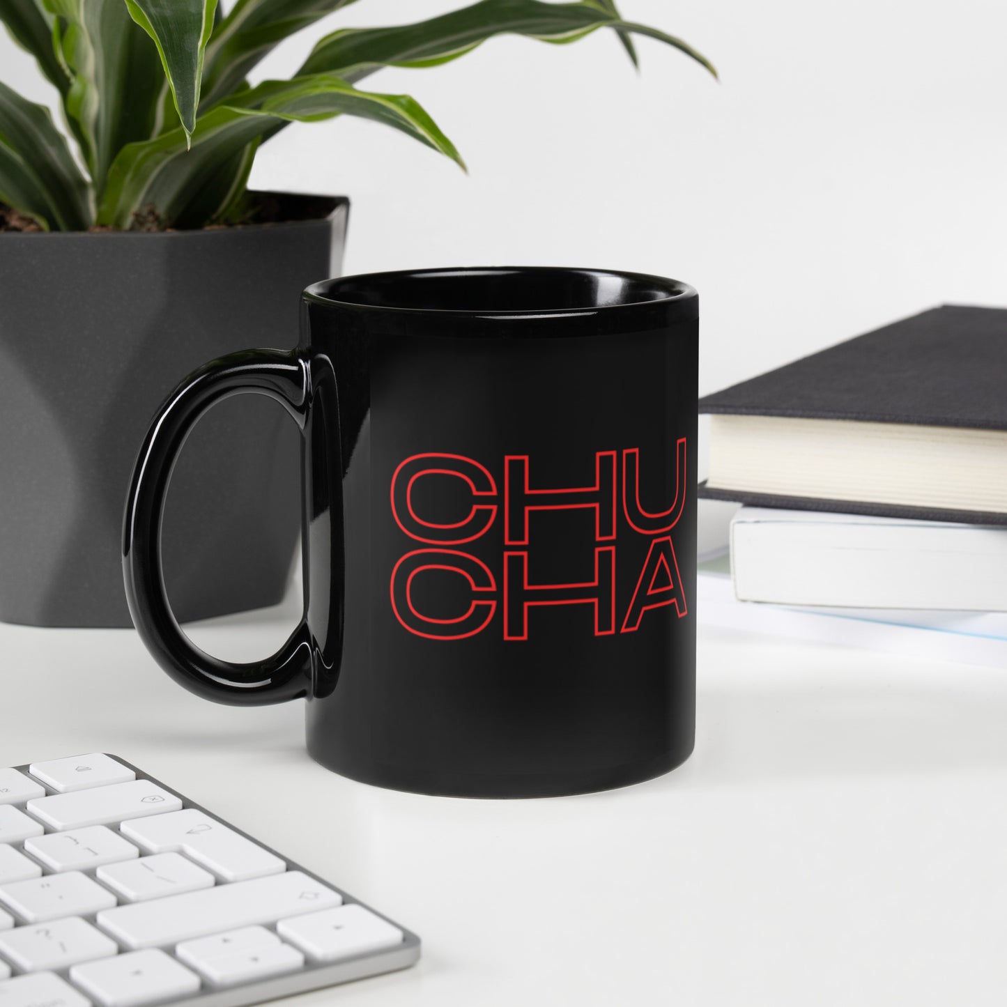 Panama Chucha Black Glossy Mug
