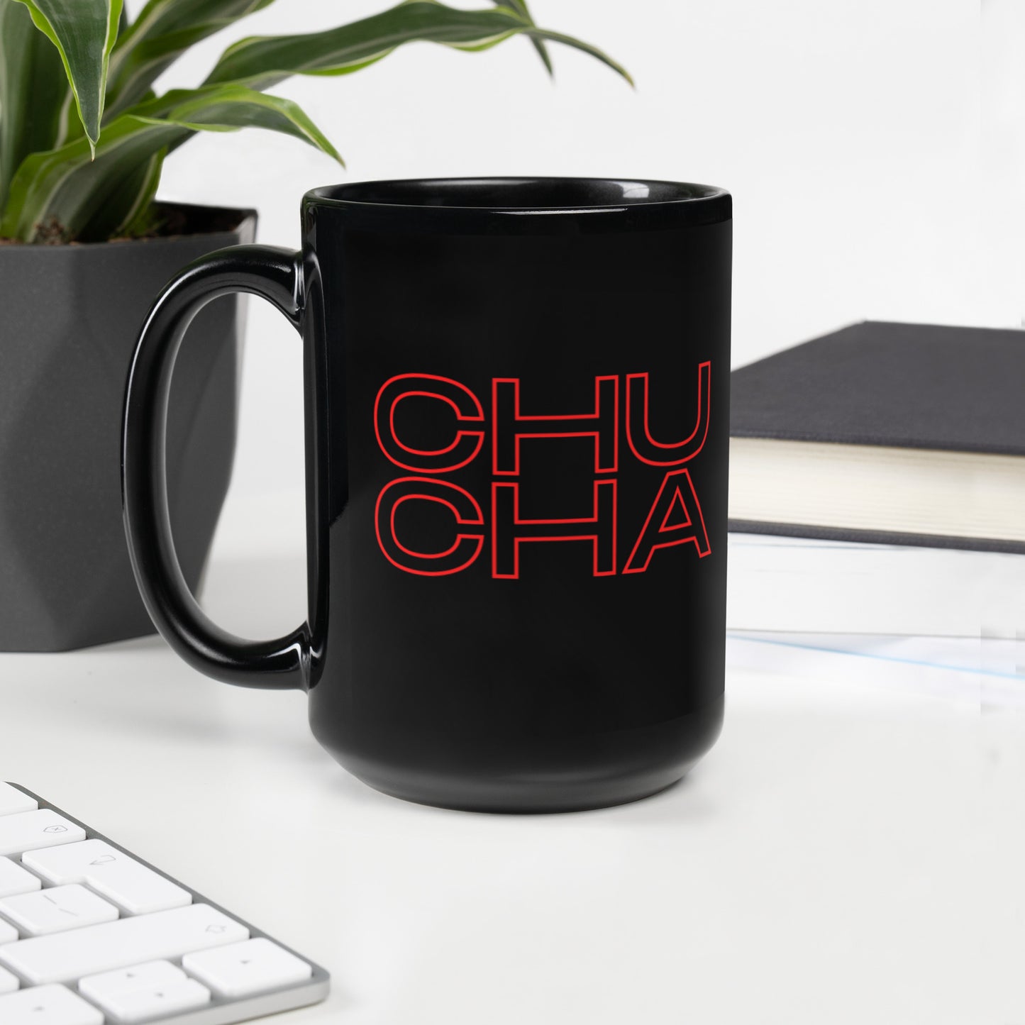 Panama Chucha Black Glossy Mug