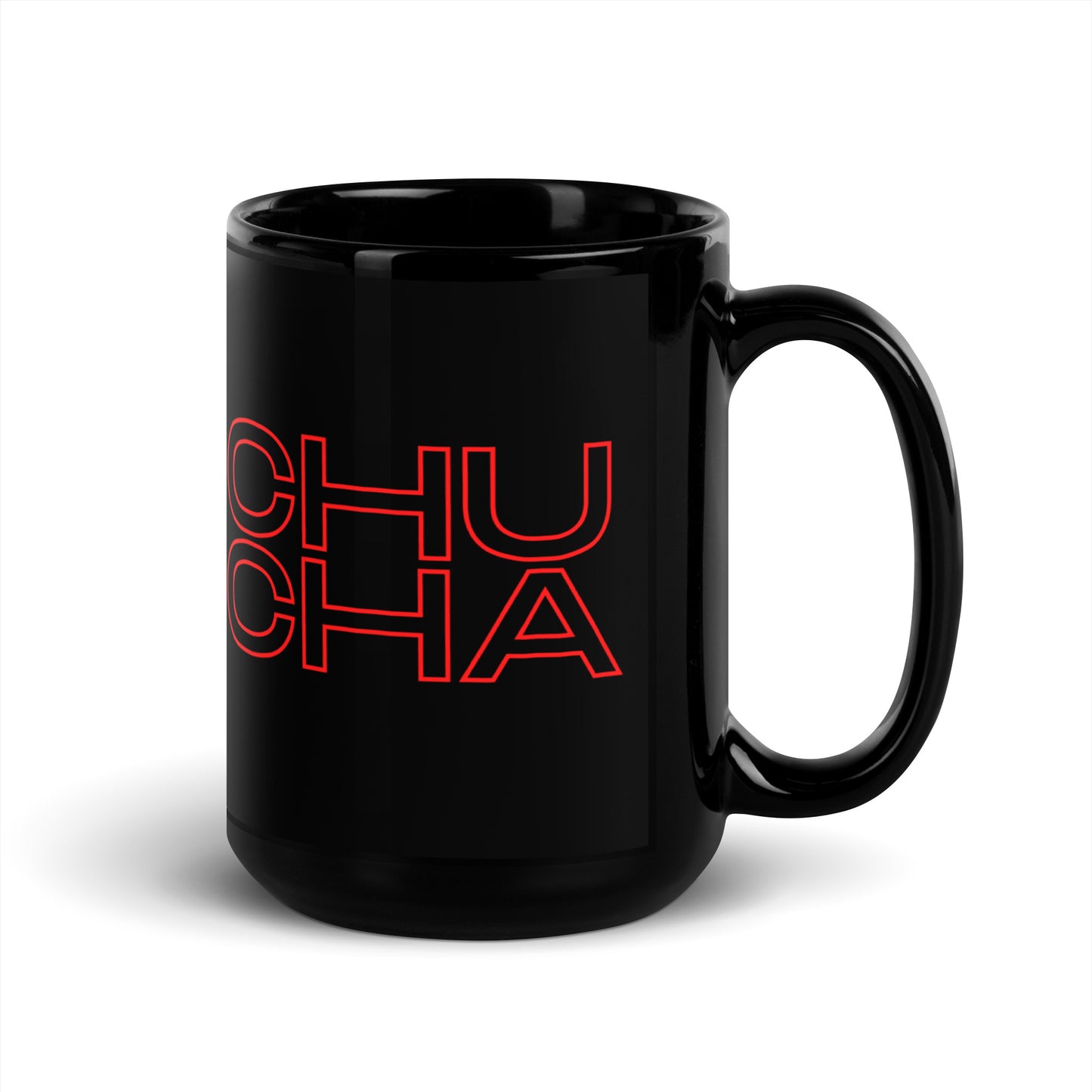 Panama Chucha Black Glossy Mug