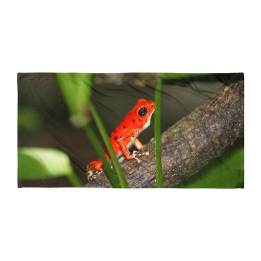 Panama Red Frog Beach Towel