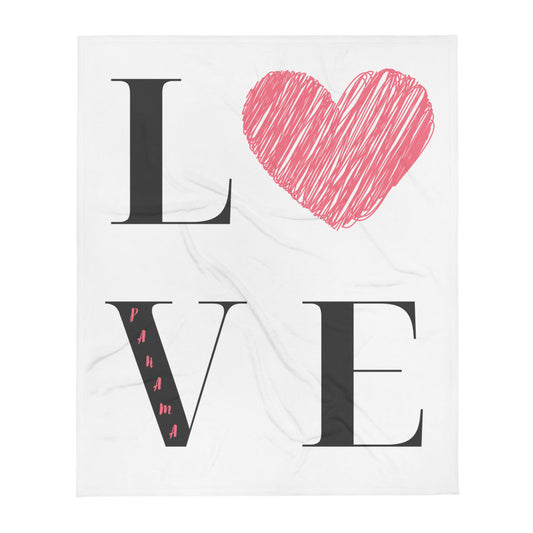 Panama Love Throw Blanket