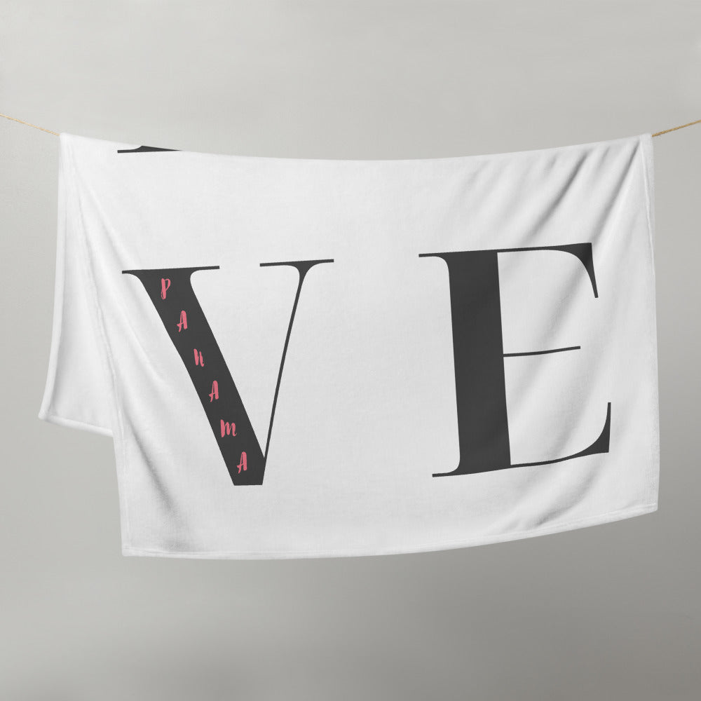 Panama Love Throw Blanket