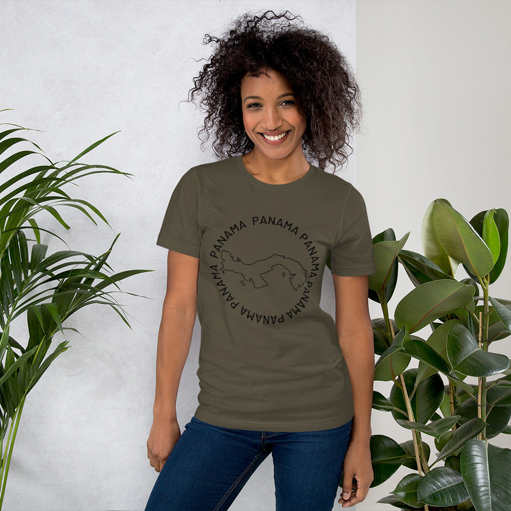Panama Map Unisex T-Shirt