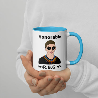 Honorable Notorious R.B.G. Coffee Tea Mug with Color Inside