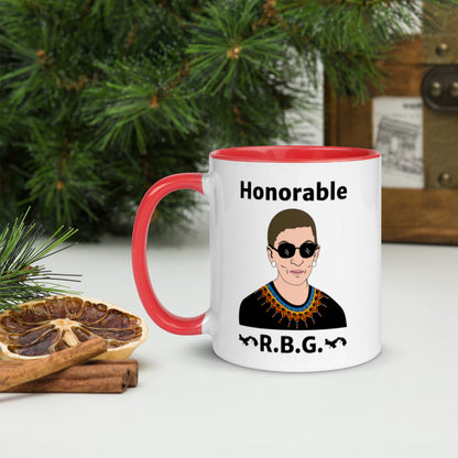 Honorable Notorious R.B.G. Coffee Tea Mug with Color Inside