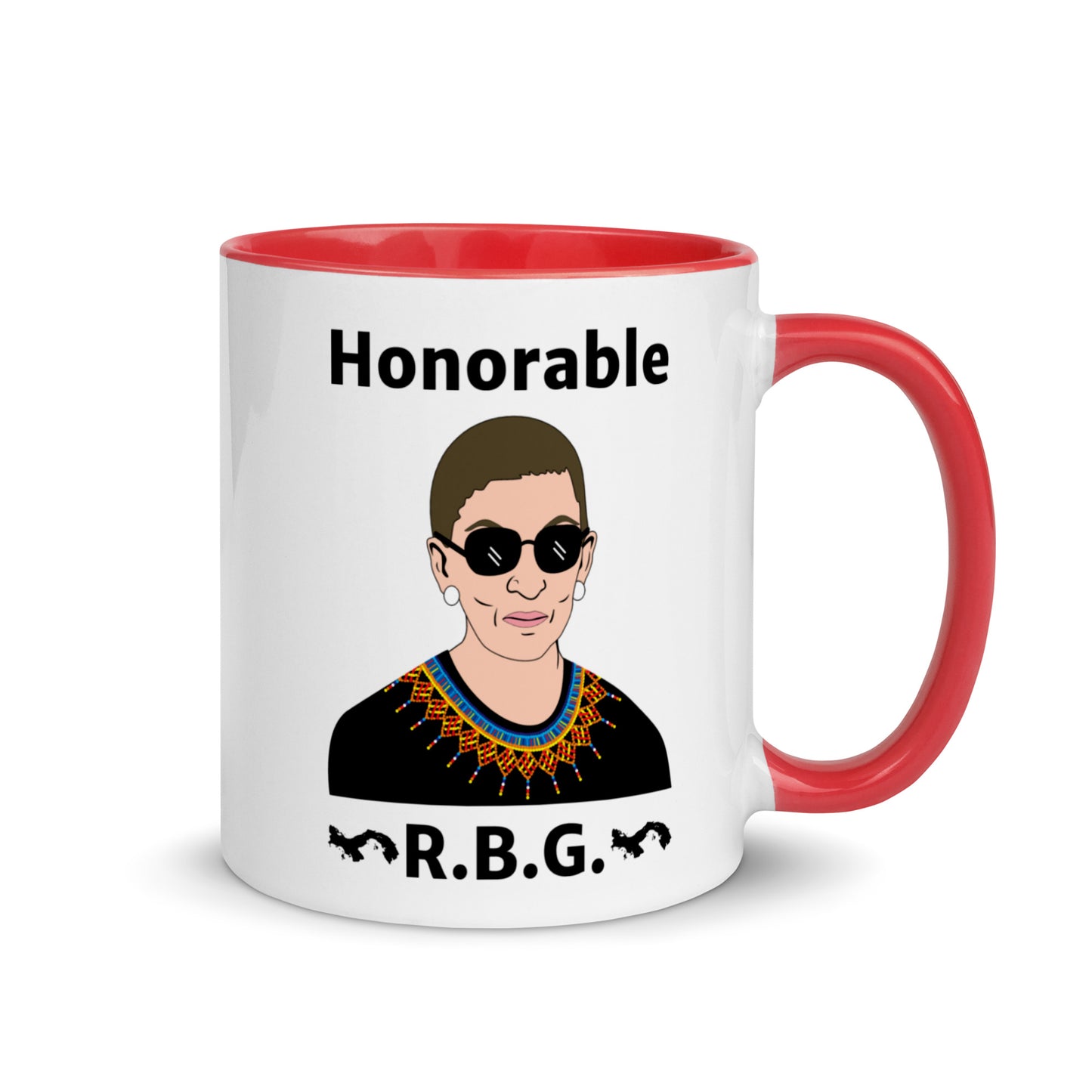 Honorable Notorious R.B.G. Coffee Tea Mug with Color Inside