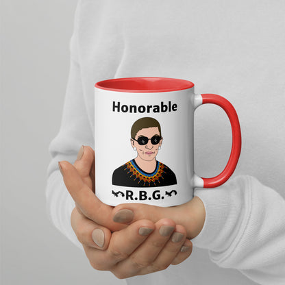 Honorable Notorious R.B.G. Coffee Tea Mug with Color Inside