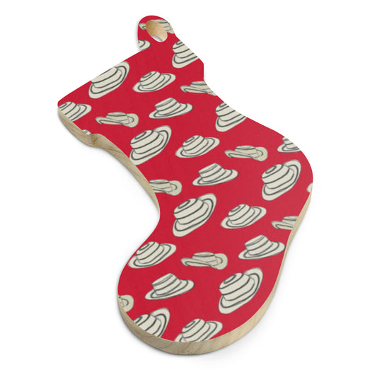 Wooden Panama Sombrero Pintao Ornaments
